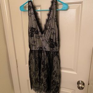 Francesca’s Shiny Lace Cocktail Dress